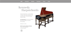 Desktop Screenshot of kennedyharpsichords.com
