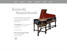 Tablet Screenshot of kennedyharpsichords.com